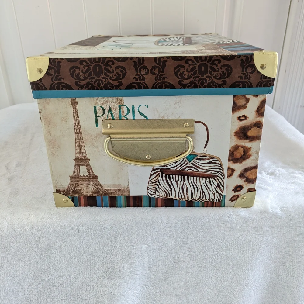 Paris London New York Decorative Storage Box - Picture 4 of 6